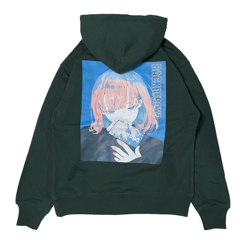 TBOB×ノーコピーライトガール HOODIE/GRN