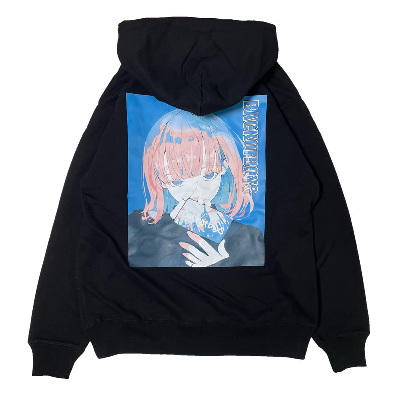 TBOB×ノーコピーライトガール HOODIE/BK