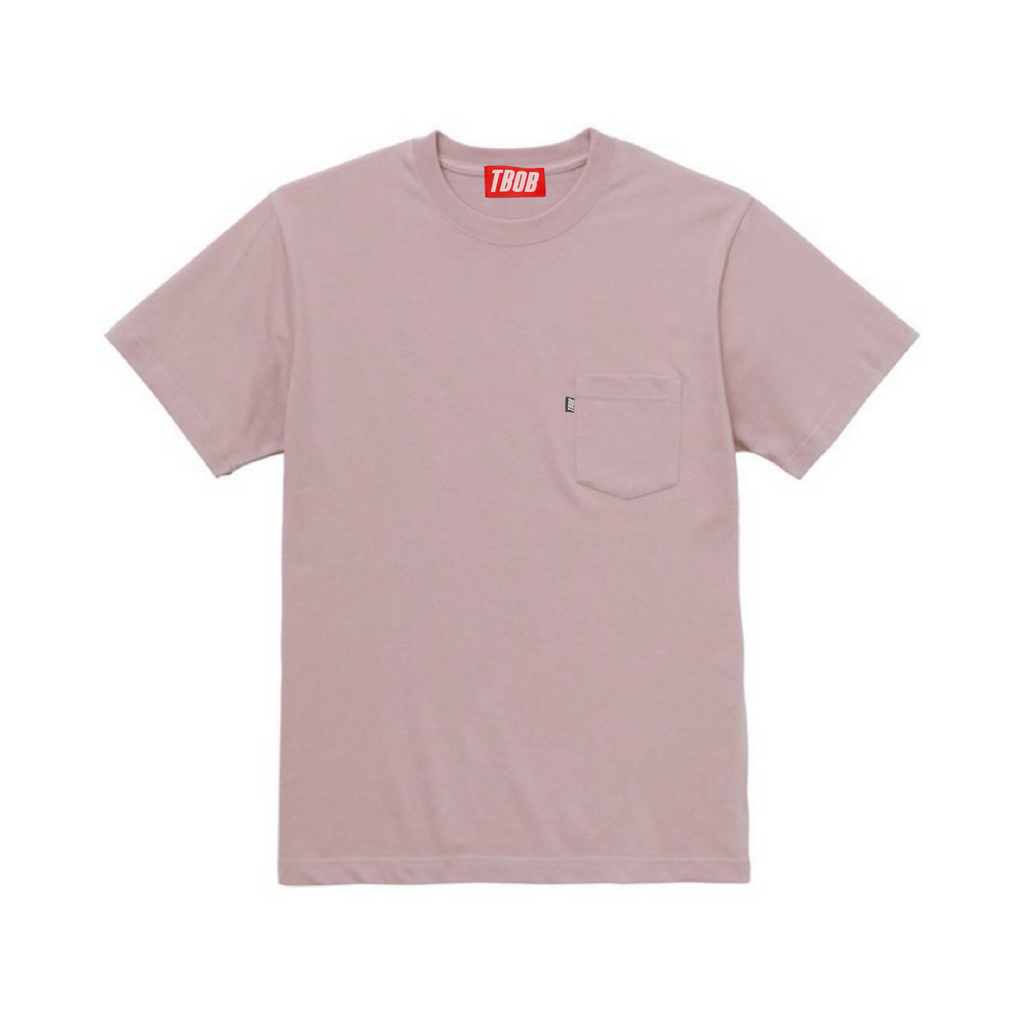 TBOB×ノーコピーライトガール POCKET TEE SMOKE PINK