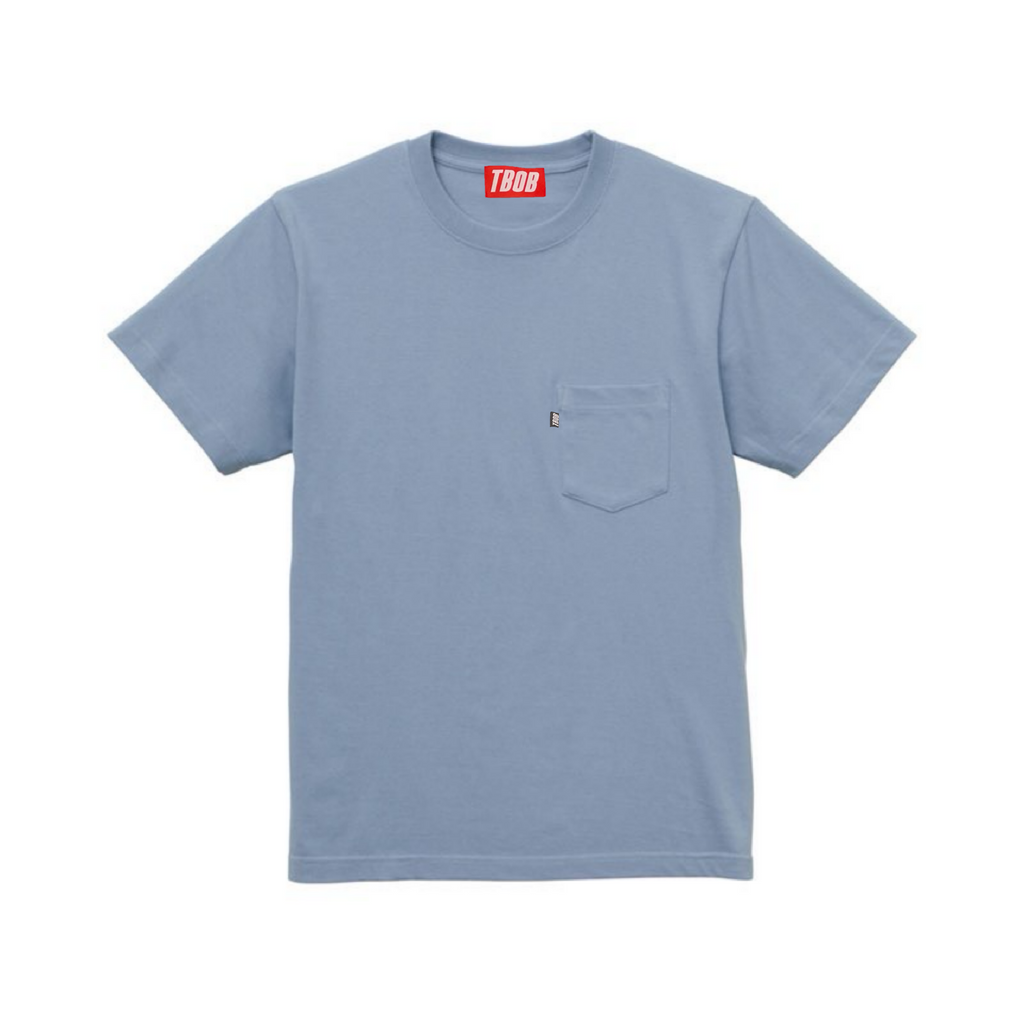 TBOB×ノーコピーライトガール POCKET TEE ACID BLUE